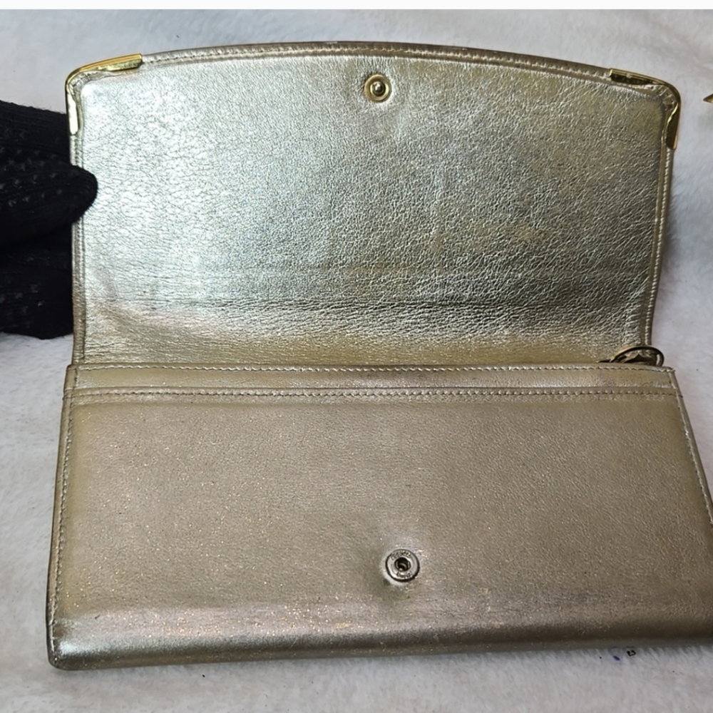 CARTIER Vintage Rare Gold Marcello Calfskin Long Wallet (EUC) - Picture 4 of 13